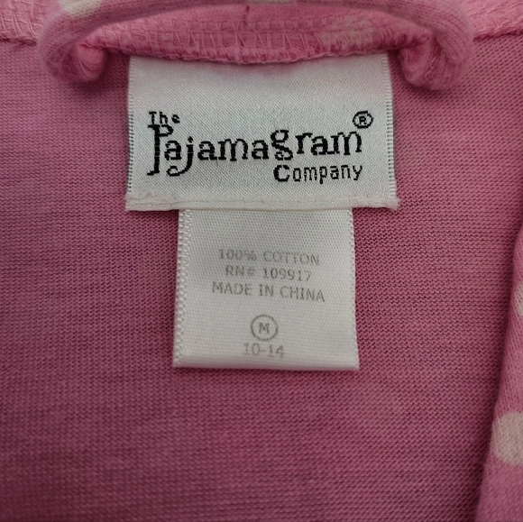 Pajamagram Co.   Women's  M   Robe   Polka-dot   Pink & White - Picture 3 of 10